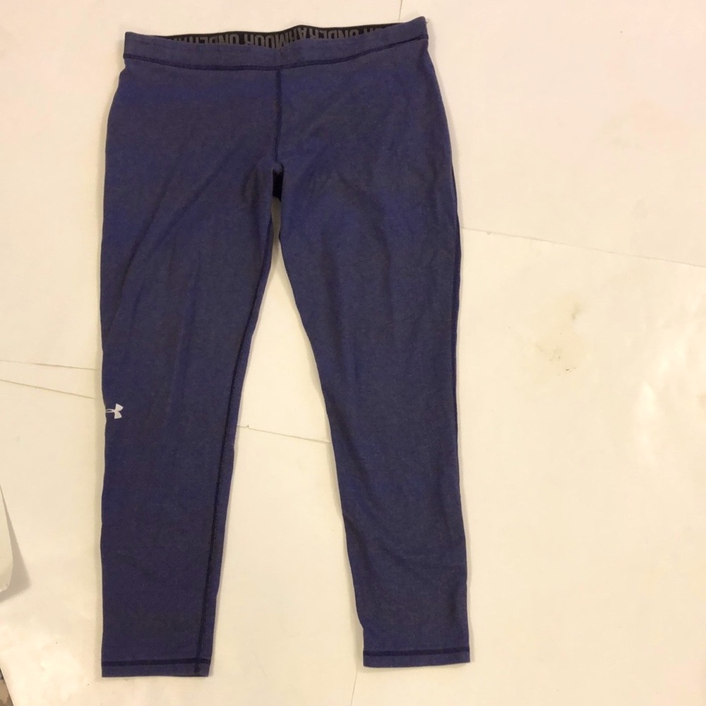 Under Armour XL Pants Grey Blue Excellent Condition